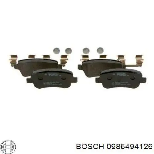 Колодки гальмові задні, дискові 0986494126 Bosch