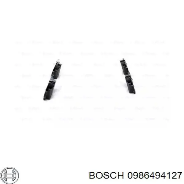 Задні гальмівні колодки 0986494127 Bosch