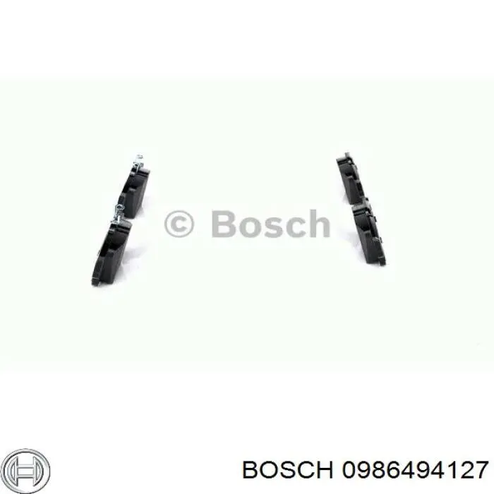 Задні гальмівні колодки Bosch 0986494127 ціна, від 21.82 USD