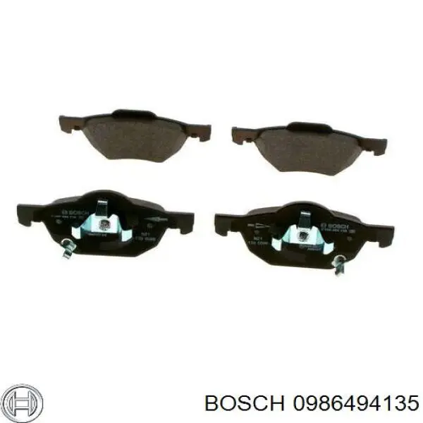 Передні тормозні колодки 0986494135 Bosch