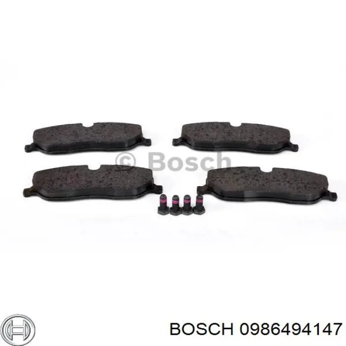 Передні тормозні колодки 0986494147 Bosch