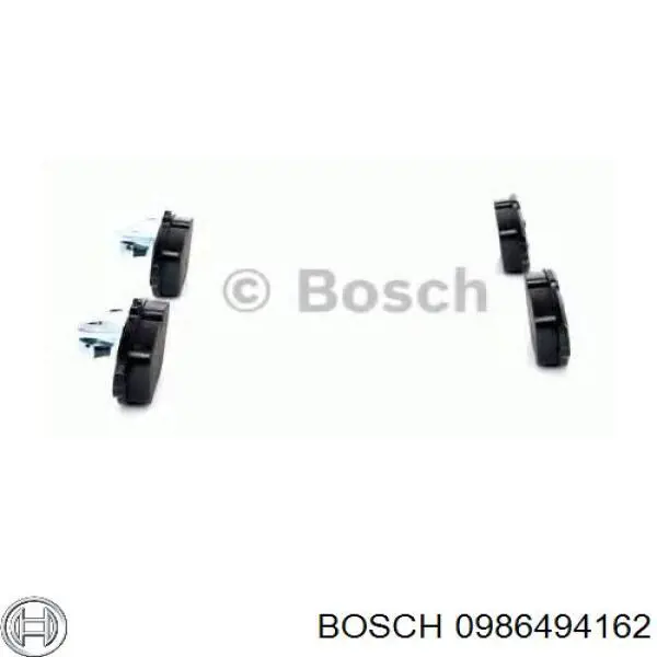 Задні гальмівні колодки 0986494162 Bosch