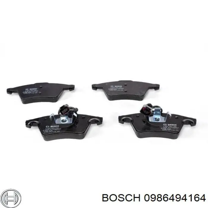 0986494164 Bosch колодки гальмівні передні, дискові