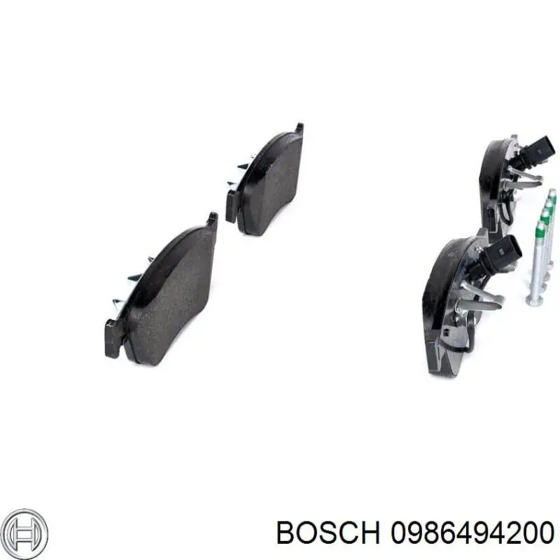 Передні тормозні колодки 0986494200 Bosch