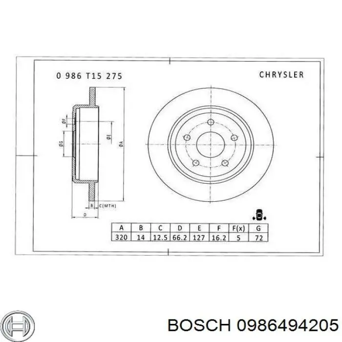 Задні гальмівні колодки Bosch 0986494205 ціна, від 63.62 USD