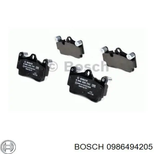 Купити 0986494205 Bosch Задні колодки
