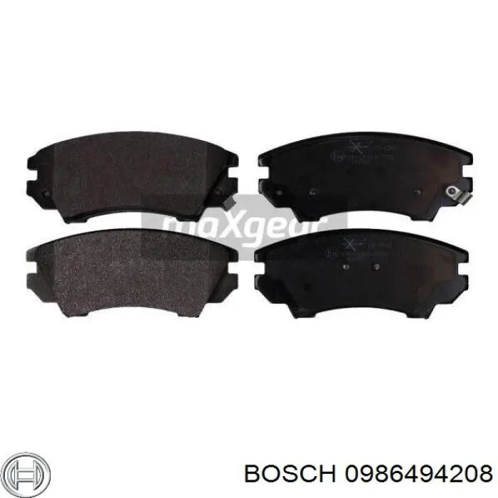 Гальмівні колодки Bosch 0986494208 ціна, від 13.47 USD
