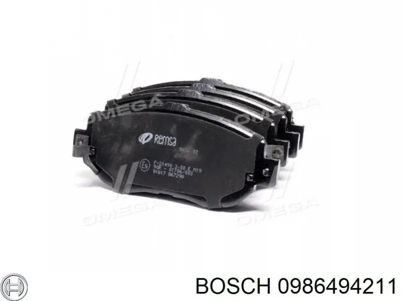 Гальмівні колодки Bosch 0986494211 ціна, від 36.04 USD