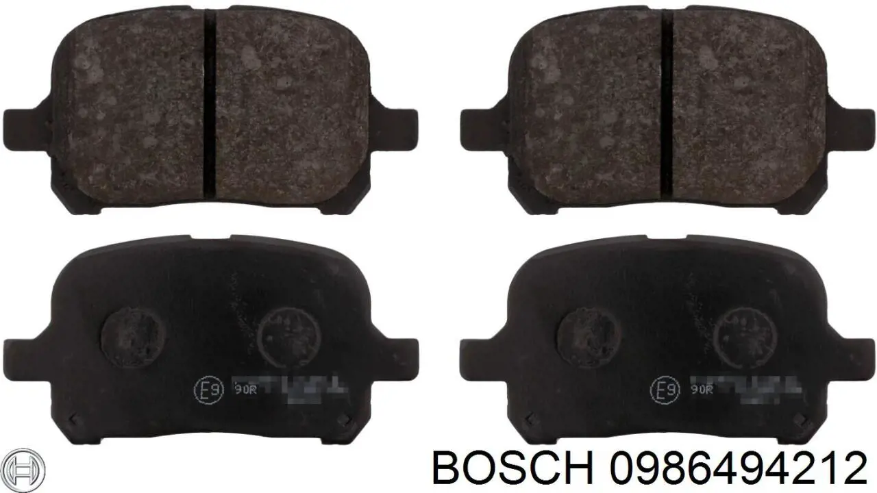 Гальмівні колодки Bosch 0986494212 ціна, від 29.43 USD