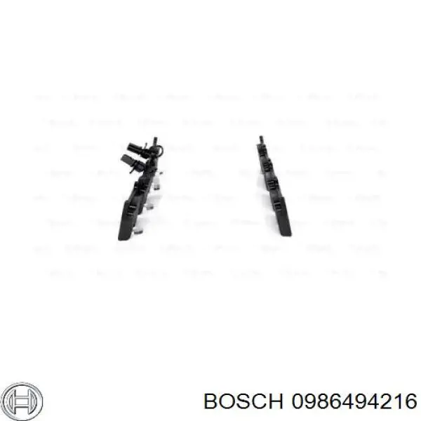 0986494216 Bosch колодки гальмівні передні, дискові