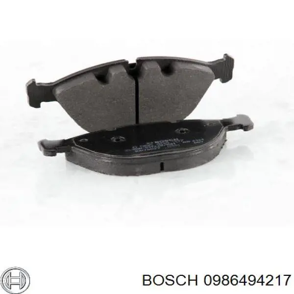 Купити 0986494217 Bosch Колодки гальмівні передні, дискові