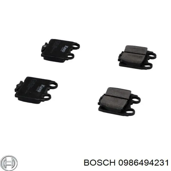 Купити 0986494231 Bosch Задні колодки