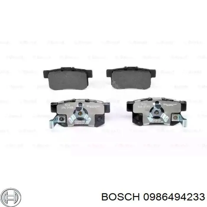 Колодки гальмові задні, дискові 0986494233 Bosch