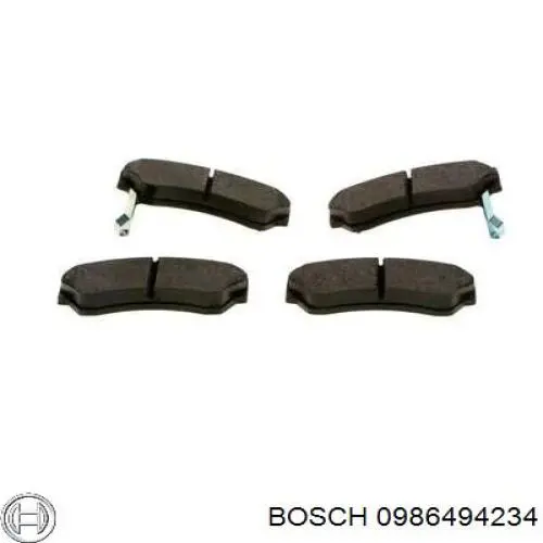 0986494234 Bosch Передні гальмівні колодки