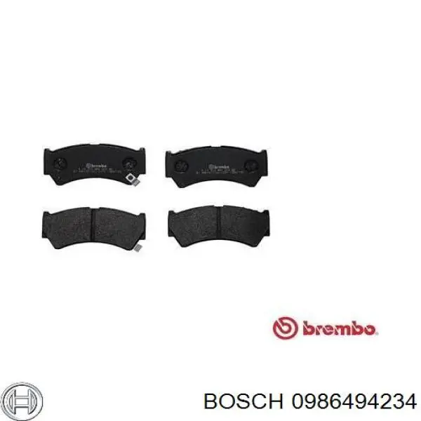 Гальмівні колодки Bosch 0986494234 ціна, від 15.20 USD