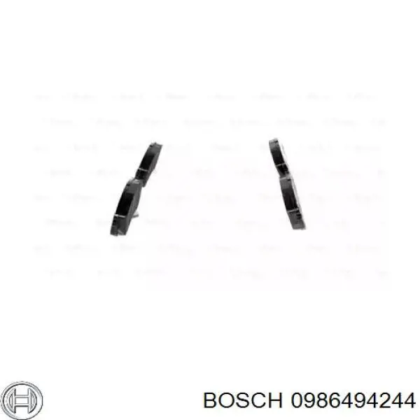 Передні тормозні колодки 0986494244 Bosch