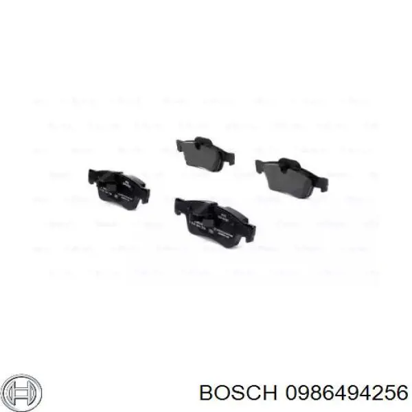 Колодки гальмові задні, дискові 0986494256 Bosch