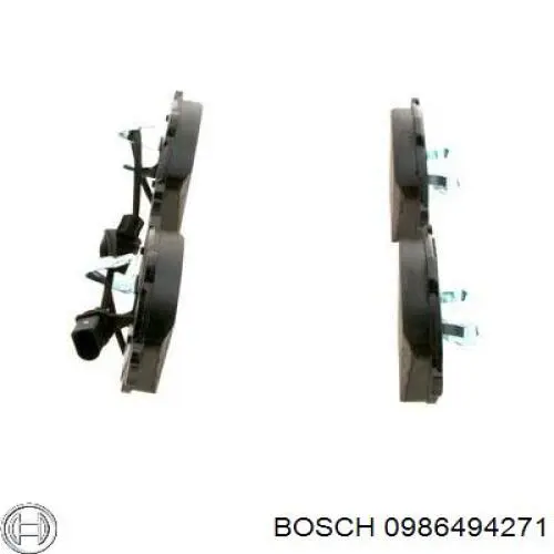 Купити 0986494271 Bosch Колодки гальмівні передні, дискові