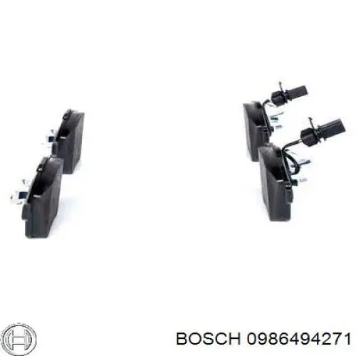 Гальмівні колодки Bosch 0986494271 ціна, від 57.96 USD