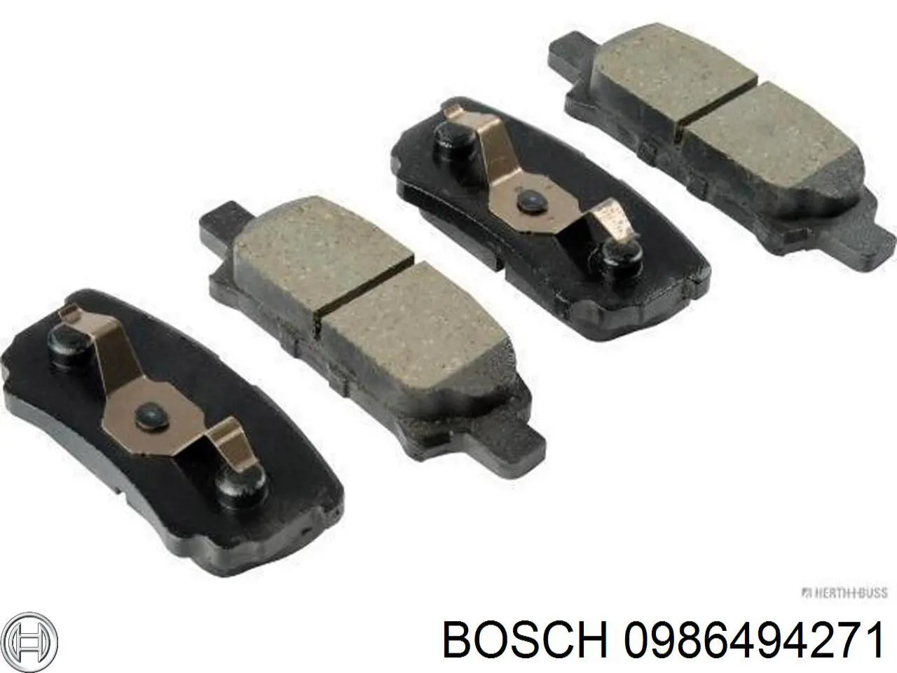 Передні тормозні колодки 0986494271 Bosch