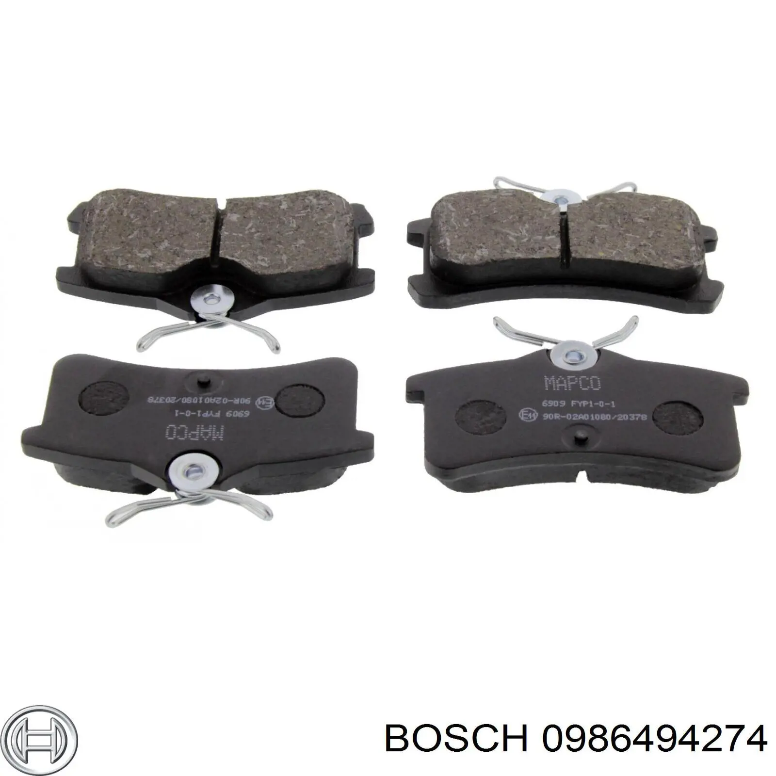 Купити 0986494274 Bosch Задні колодки