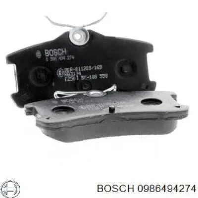 Задні дискові колодки Bosch 0986494274