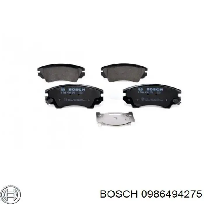 0986494275 Bosch колодки гальмівні передні, дискові