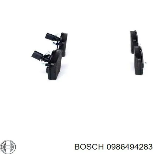 0986494283 Bosch колодки гальмівні передні, дискові