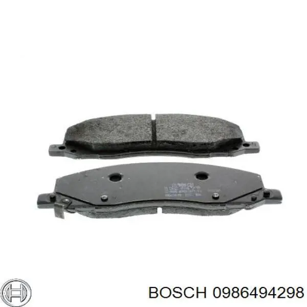 0986494298 Bosch колодки гальмівні передні, дискові