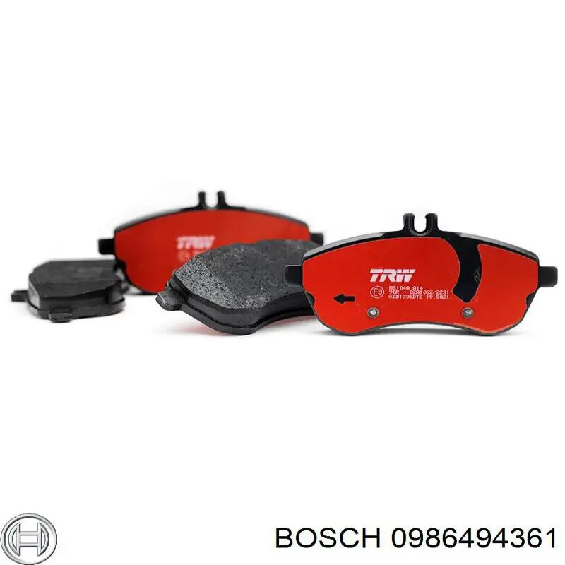 0986494361 Bosch Передні гальмівні колодки