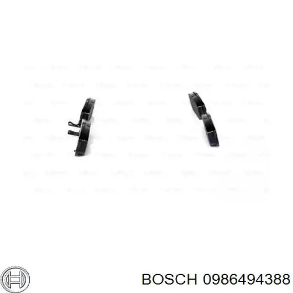 Задні гальмівні колодки Bosch 0986494388 ціна, від 20.27 USD