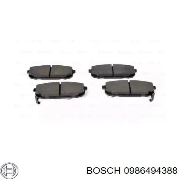 Купити 0986494388 Bosch Задні колодки
