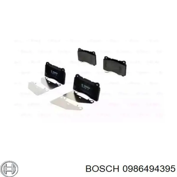 0986494395 Bosch колодки гальмівні передні, дискові