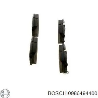 0986494400 Bosch колодки гальмові задні, дискові