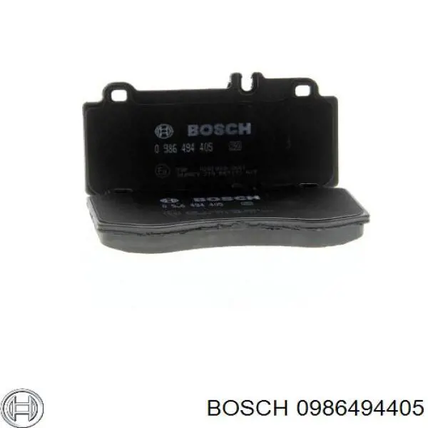 0986494405 Bosch колодки гальмівні передні, дискові
