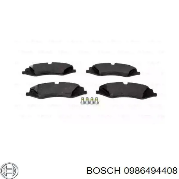 Купити 0986494408 Bosch Колодки гальмівні передні, дискові