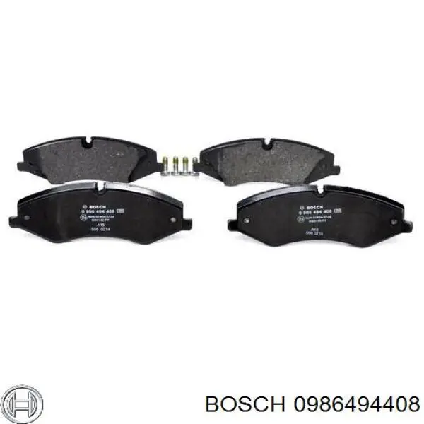 Колодки гальмівні передні, дискові 0986494408 Bosch