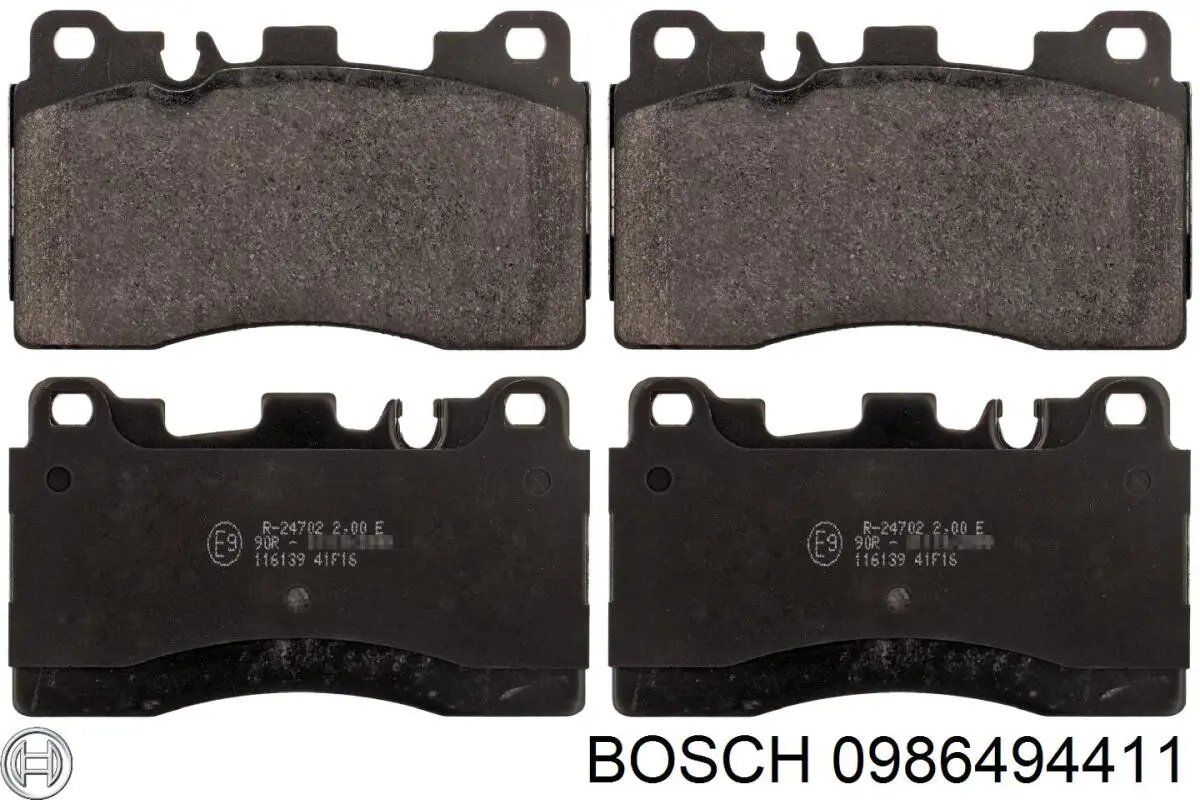 Задні гальмівні колодки Bosch 0986494411 ціна, від 36.74 USD