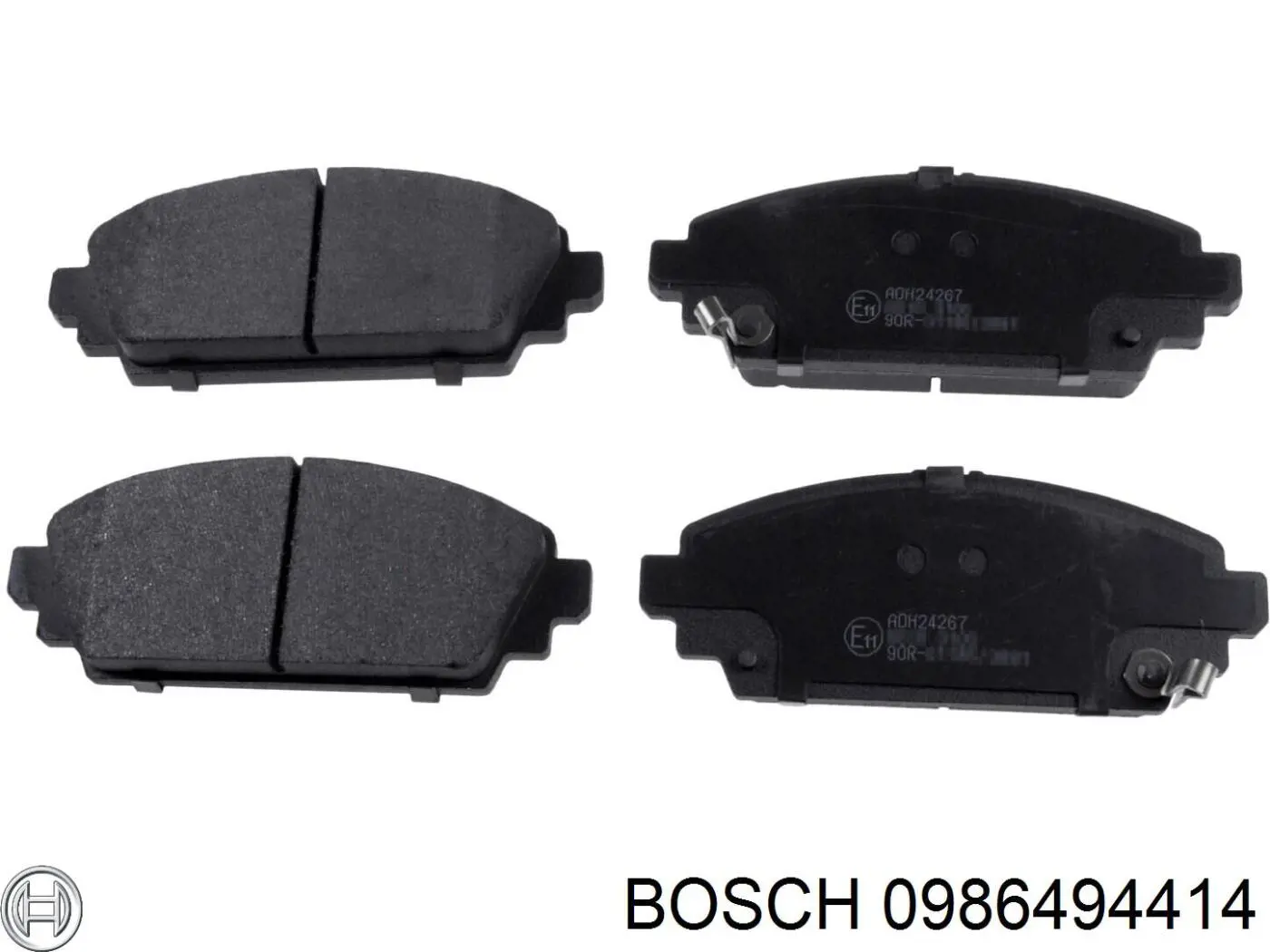 Колодки гальмівні передні, дискові 0986494414 Bosch