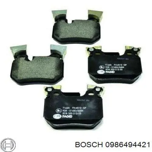 Задні гальмівні колодки Bosch 0986494421 ціна, від 42.59 USD