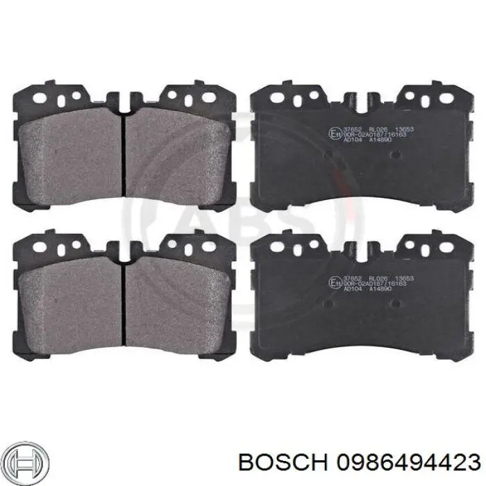 Гальмівні колодки Bosch 0986494423 ціна, від 40.71 USD