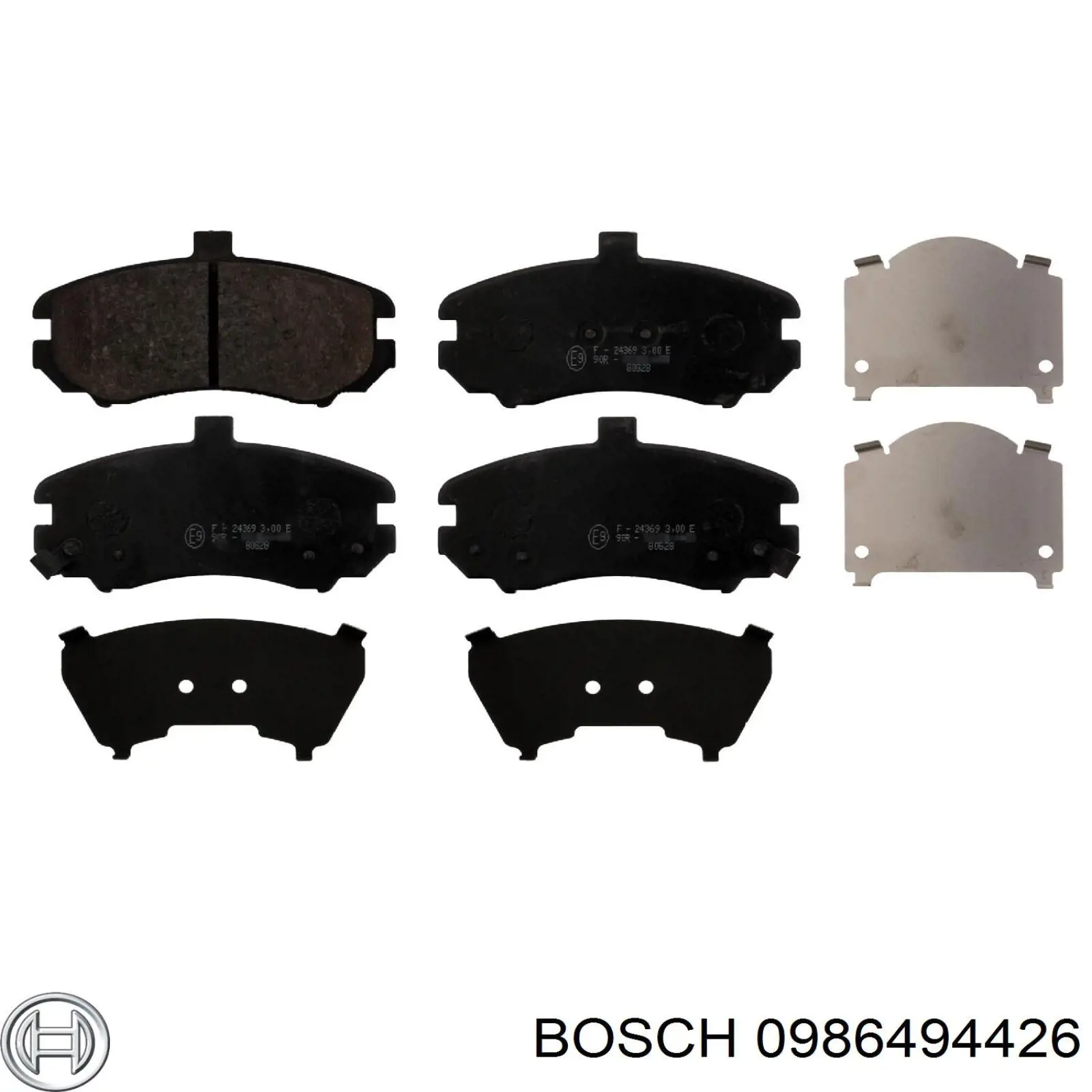 Колодки гальмівні передні, дискові 0986494426 Bosch