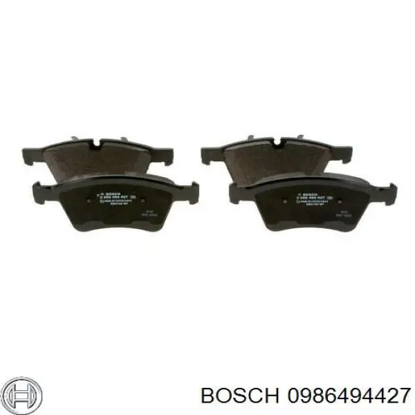 0986494427 Bosch колодки гальмівні передні, дискові