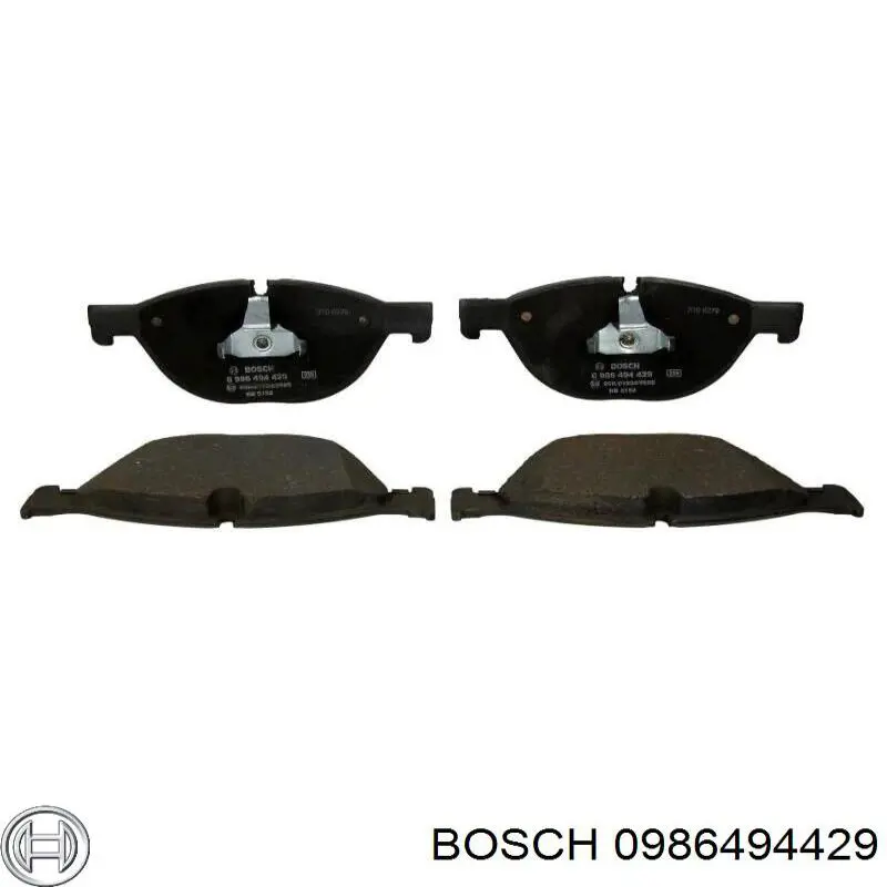 0986494429 Bosch колодки гальмівні передні, дискові