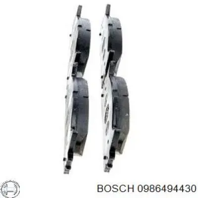 Передні тормозні колодки 0986494430 Bosch