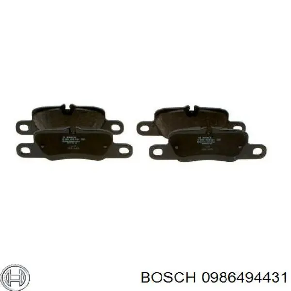 Колодки гальмові задні, дискові 0986494431 Bosch