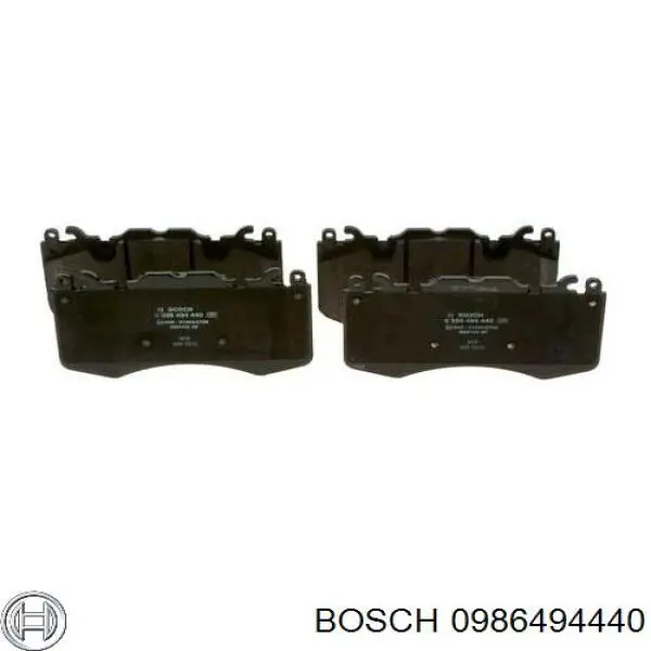 Передні тормозні колодки 0986494440 Bosch