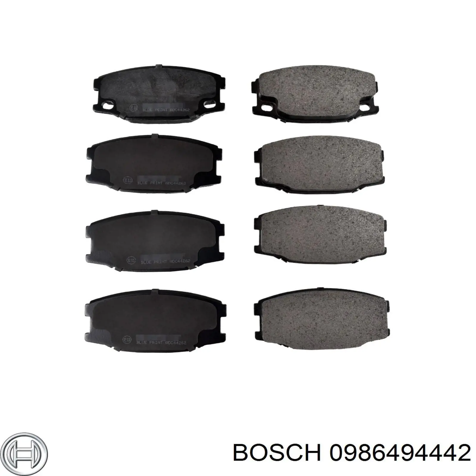 Передні тормозні колодки 0986494442 Bosch
