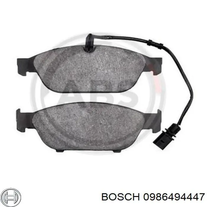 Передні тормозні колодки 0986494447 Bosch