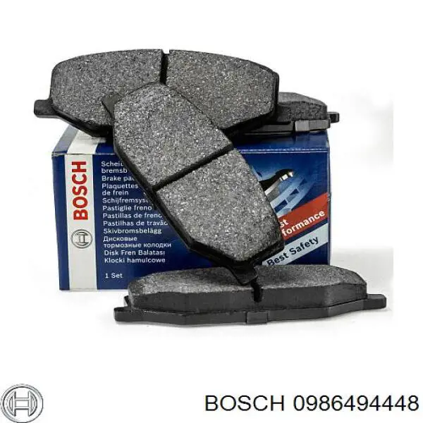 Купити 0986494448 Bosch Колодки гальмівні передні, дискові